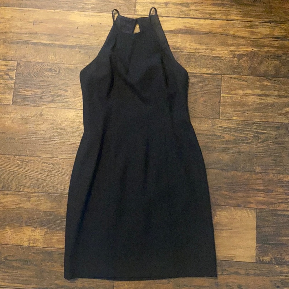 Black dress with cut out back